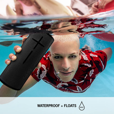 Ultimate Ears MEGABOOM 3 Portable Wireless Bluetooth Speaker (Powerful Sound + Thundering Bass, Bluetooth, Magic Button, Waterproof, Battery 20 Hours) - Night Black, Large
