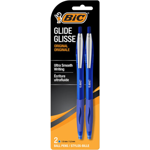 BIC Ball Pen, Medium Point, 0.7mm, Blue, 2ct