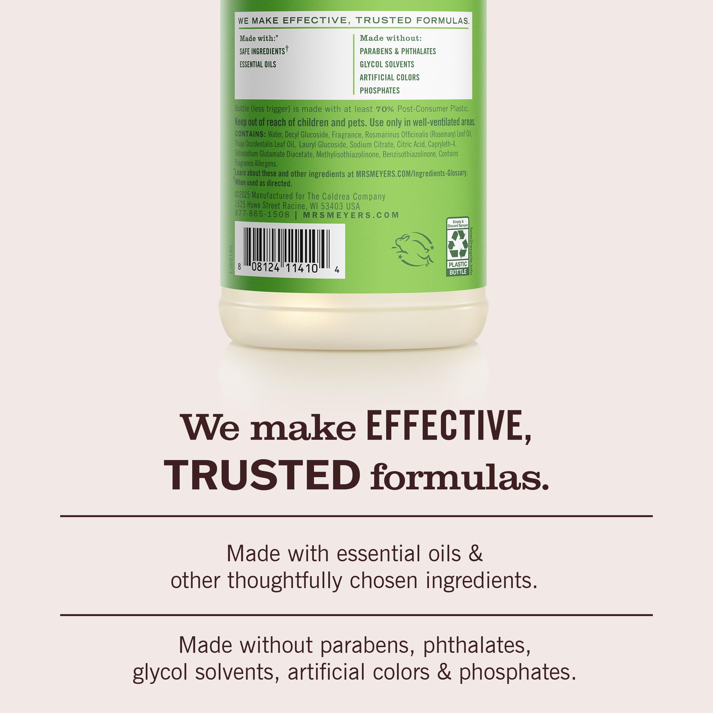 MRS. MEYER'S CLEAN DAY Multi-Surface Everyday Cleaner, Fresh Cut Grass Scent, 16 Fl Oz Bottle