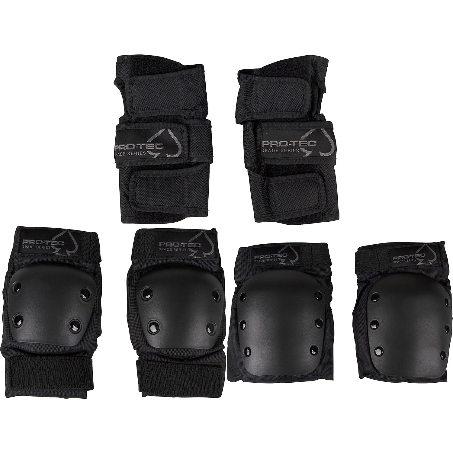 ProTec Spade Series Junior Pad Set – Includes Knee Pads, Elbow Pads, and Wrist Guards for Skateboarding, Cycling, and Sports – Enhanced Protection and Comfort