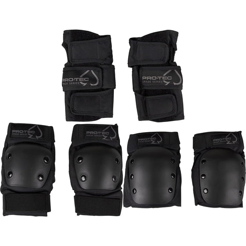 ProTec Spade Series Junior Pad Set – Includes Knee Pads, Elbow Pads, and Wrist Guards for Skateboarding, Cycling, and Sports – Enhanced Protection and Comfort