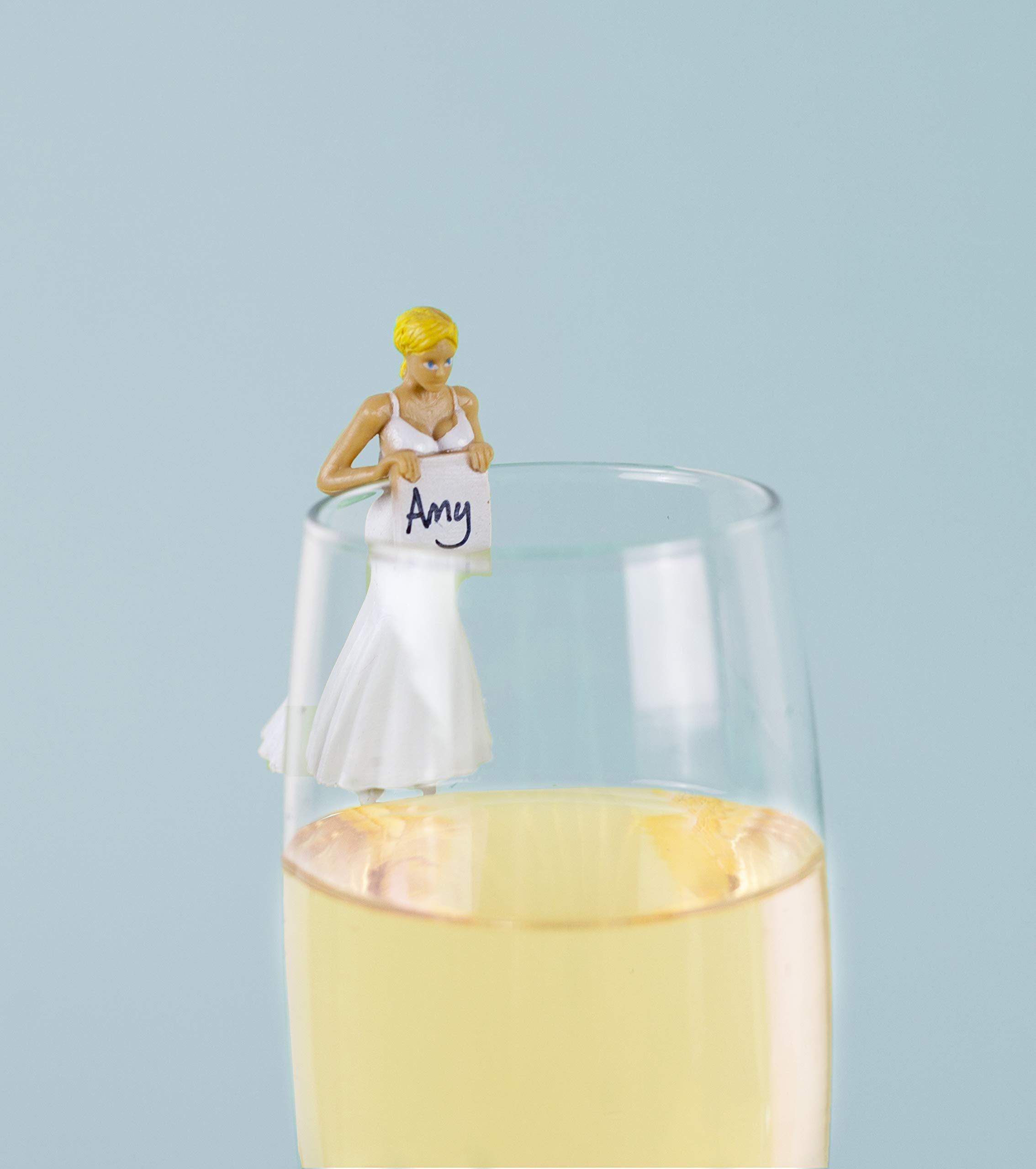 NPW-USA NPW61307 NPW Cocktail/Wine Glass Markers, Happy Couple