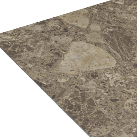 Nexus Self Adhesive 12-Inch Vinyl Floor Tiles, 20 Tiles - 12'' x 12'', Emporador Marble Peel & Stick, DIY Flooring for Kitchen, Dining Room, Bedrooms Bathrooms by Achim Home Decor, Taupe and Brown