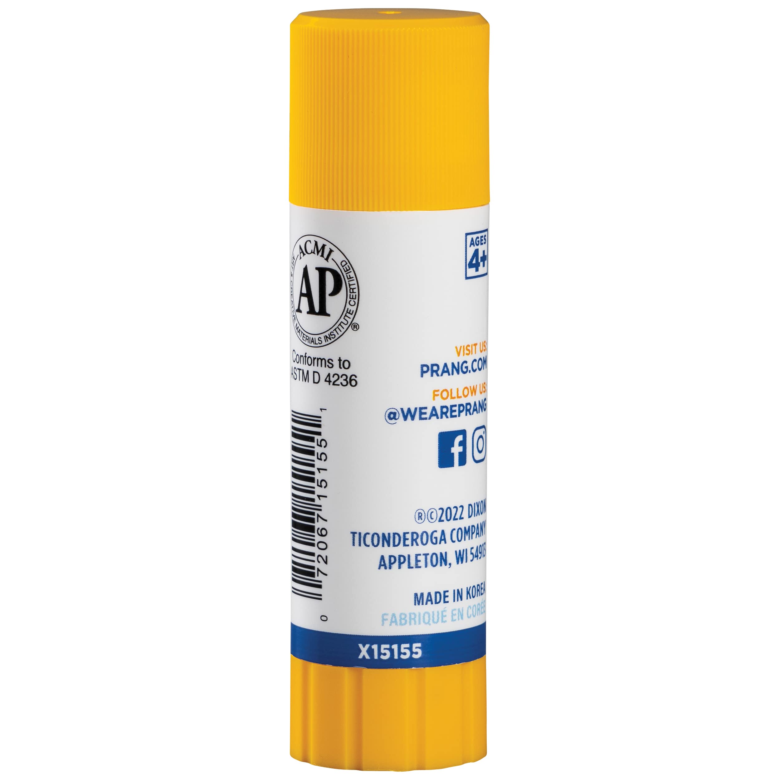 Prang Washable Glue Stick, Clear.74 Oz, 1 Count