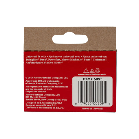 Arrow 60930 Wide Crown Staples for Staple Guns and Staplers, Use for Upholstery, Crafts, General Repairs, 9/16-Inch Leg Length, 1/2-Inch Crown Width, 1000-Pack
