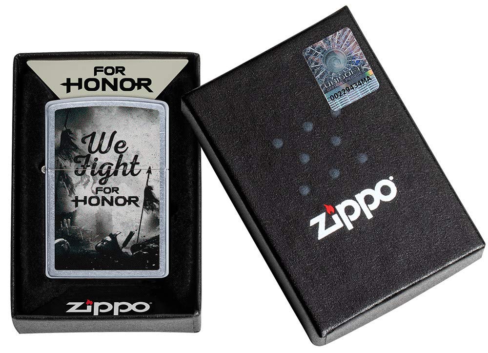 Zippo for Honor Street Chrome Pocket Lighter, One Size