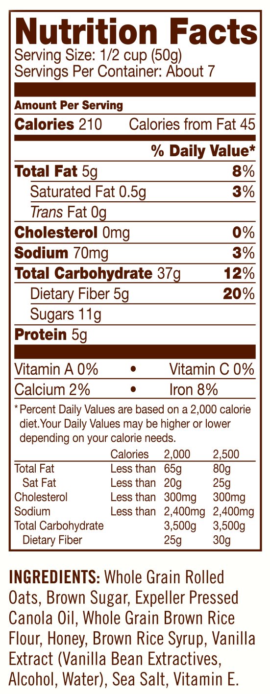Bob's Red Mill Gluten Free Honey Oat Granola, 12-ounce