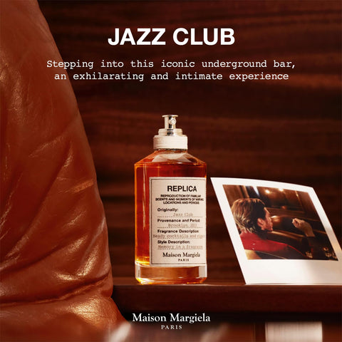 Maison Margiela - Replica - Jazz Club Eau de Toilette - Warm & Spicy Scent - With Vanilla, Rum Accord, & Tobacco - 1.0 Fl Oz