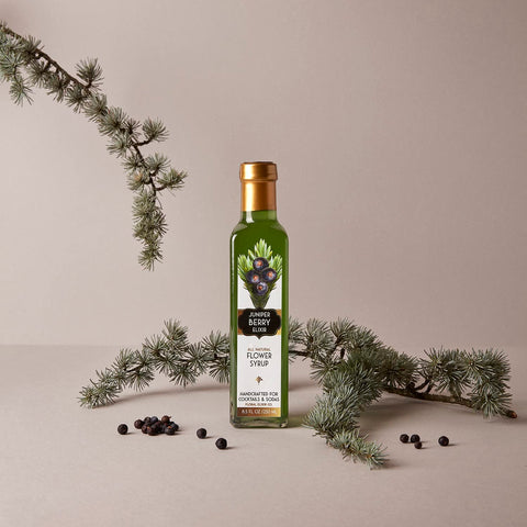 Floral Elixir Co. - All Natural Syrups for Cocktails & Sodas (2 x 8.5 oz) (Juniper Berry)