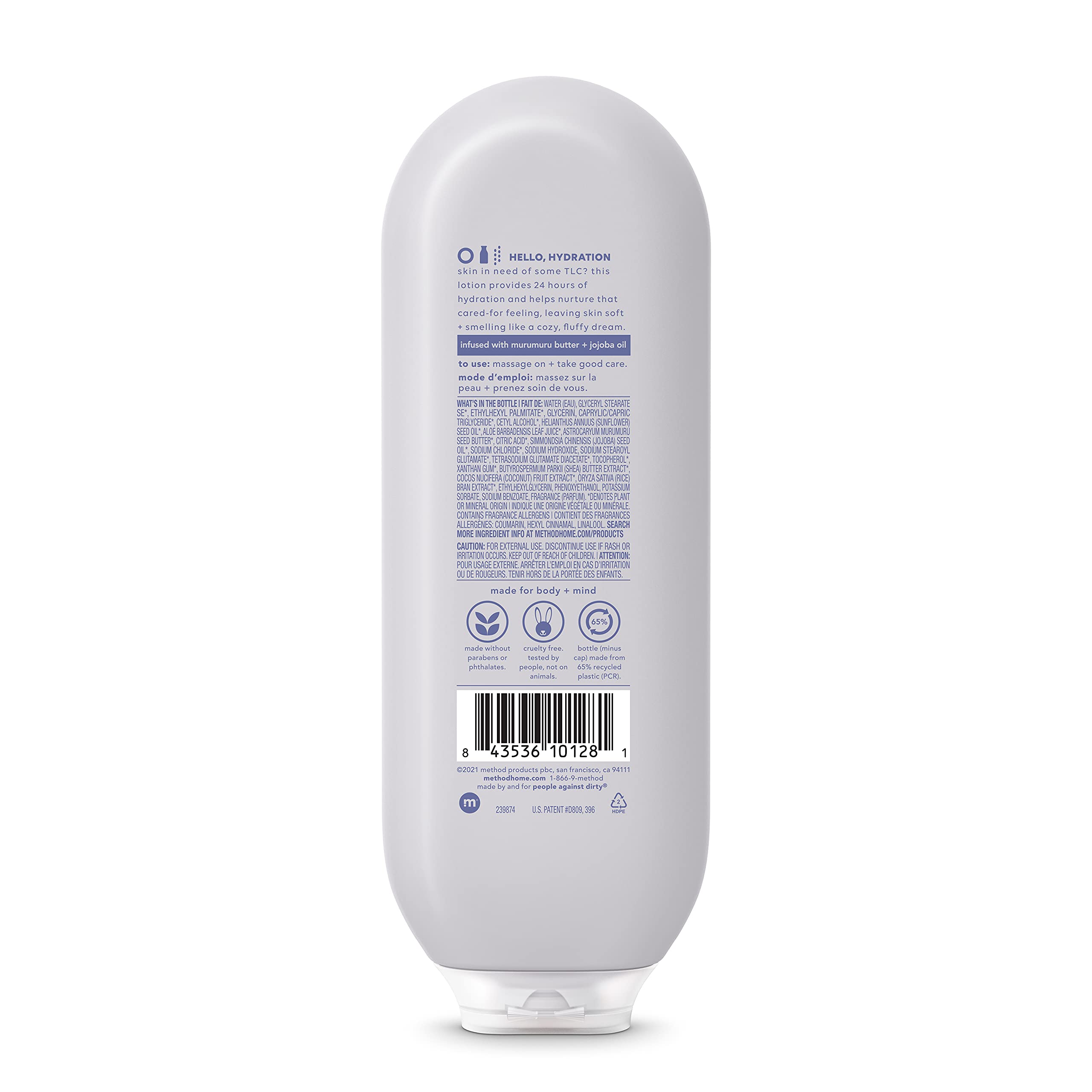 Method Daily Lotion, Simply Nourish, Moisturizer for 24 Hours of Hydration, 13.5 fl oz (Pack of 1)