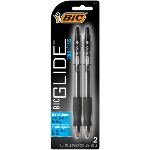 Bic Atlantis Velocity Bold Ball Pen, Black 2 ea (Pack of 2)