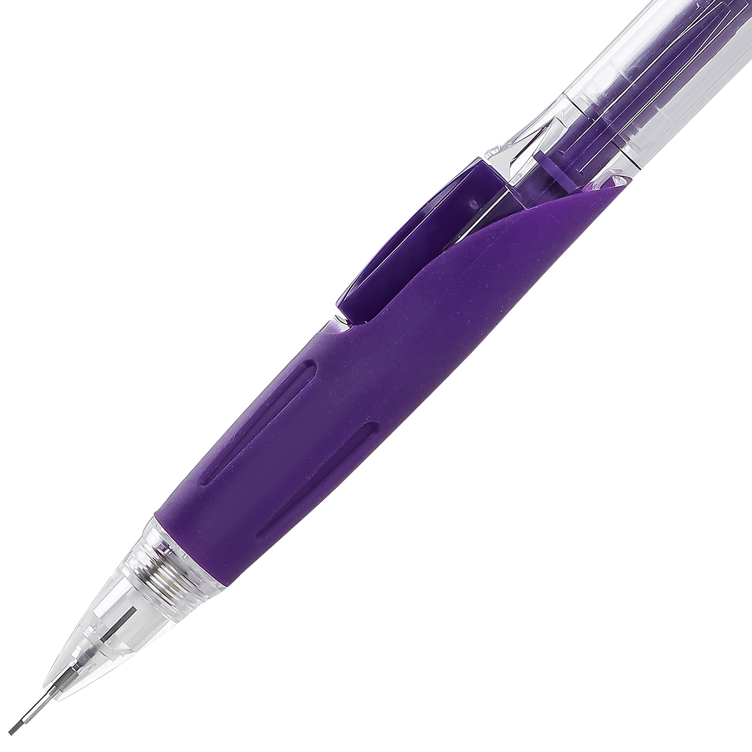 Pentel Twist-Erase Click Mechanical Pencil, (0.5mm), Assorted Barrels, 2 Eraser Refills and Lead, Color May Vary, Pack of 2 (PD275TLEBP2)