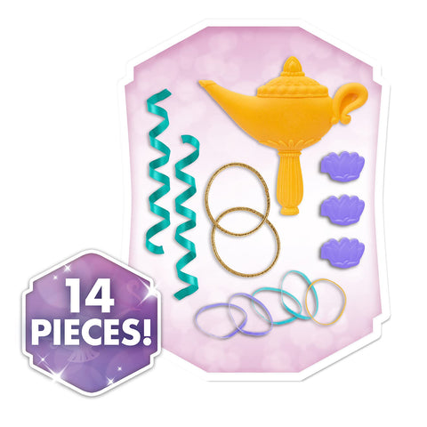 Disney Princess Jasmine Styling Head with Accessories, 14-pieces, Black Hair and Brown Eyes, Kids Toys for Ages 3 Up by Just Play