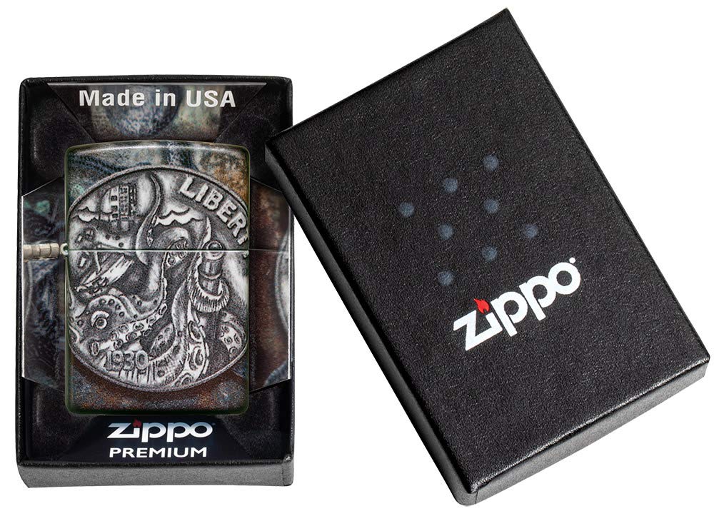 Zippo Pirate Coin 540 Color Pocket Lighter