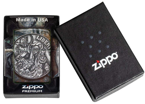 Zippo Pirate Coin 540 Color Pocket Lighter