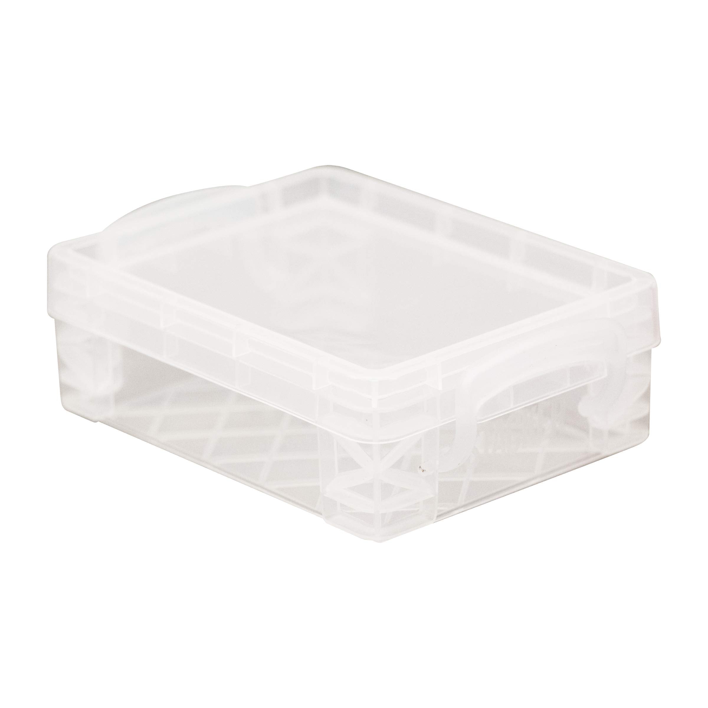 Advantus Super Stacker Crayon Box, Plastic, 4.75 x 3.5 x 1.6, Clear