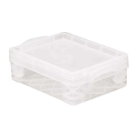 Advantus Super Stacker Crayon Box, Plastic, 4.75 x 3.5 x 1.6, Clear
