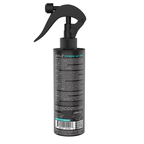 L3 Level 3 Sea Salt Texturizing Spray - Creates Beachy Waves and Texture - Light Hold - Casual Hair Finish (8.45 Fl Oz)