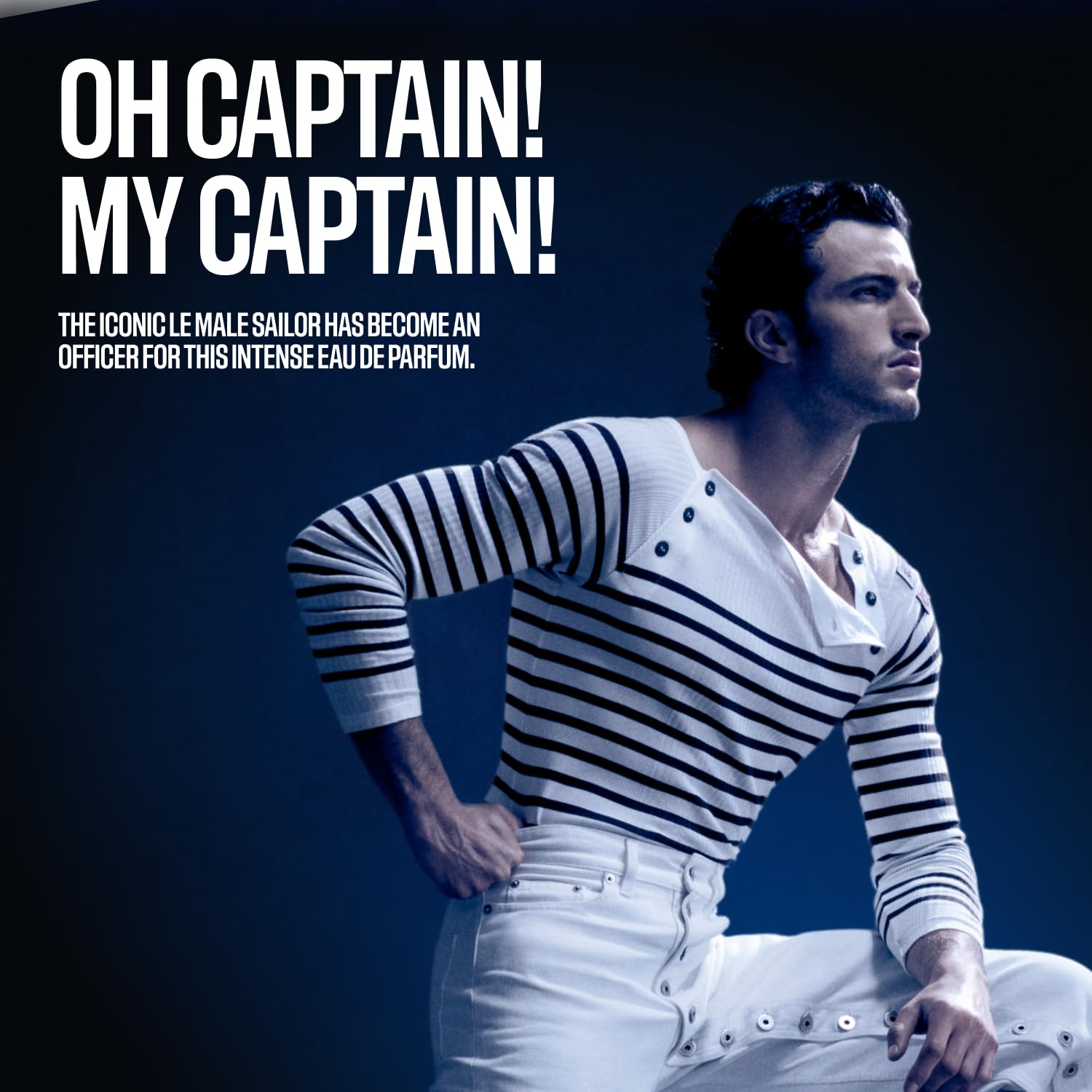 Jean Paul Gaultier Le Male Le Parfum - Amber Woody Eau de Parfum Intense for Men Fragrance - Cardamom, Lavender & Iris, Vanilla - Men's Perfume Spray, 2.5oz