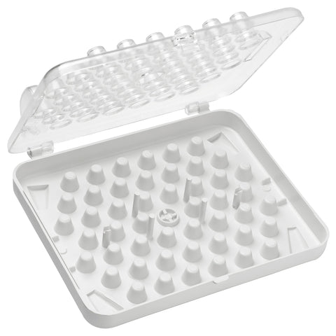 Ateco 8783 Tube Storage Box, 52-Compartments for Small Decorating Tubes