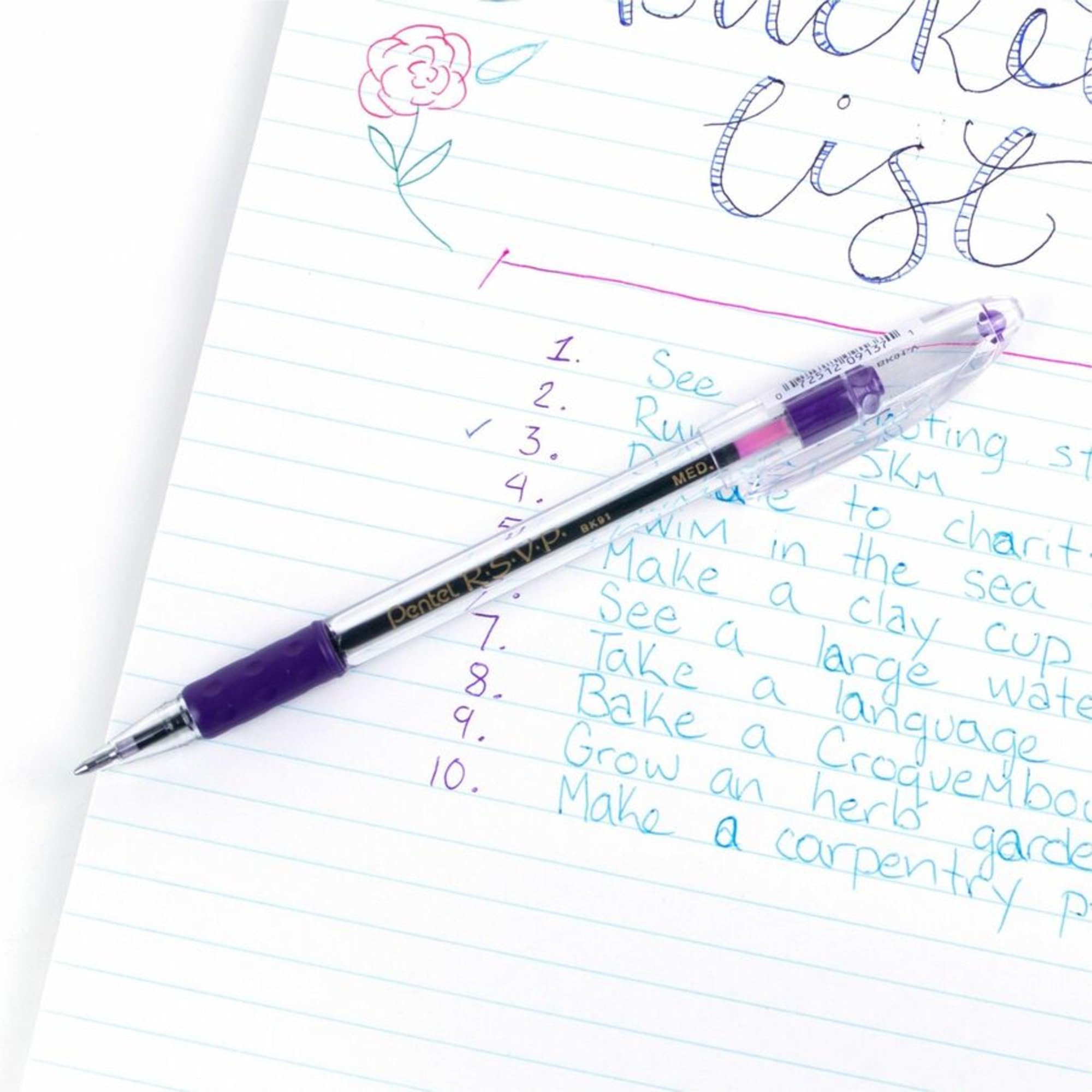 Pentel PENBK91V R.S.V.P. Ballpoint Stick Pen