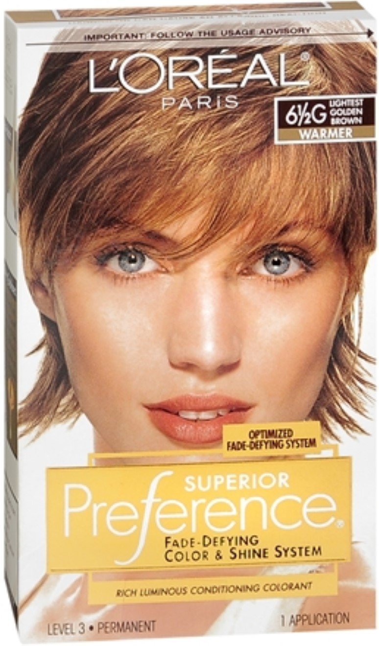 L'Oreal Superior Preference - 6-1/2G Lightest Golden Brown (Warmer) 1 Each (Pack of 3)