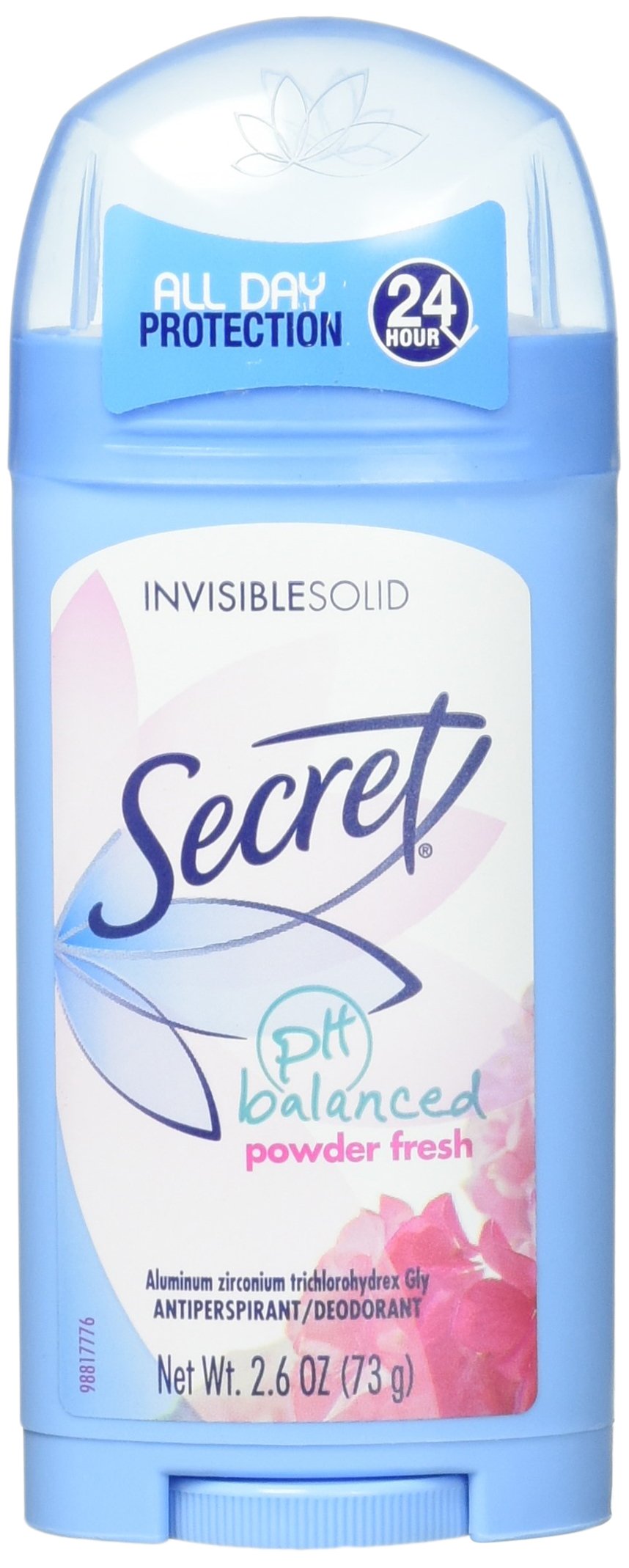Secret Invisible Solid Antiperspirant Deodorant, Powder, 2.6 Ounce (Pack of 2)