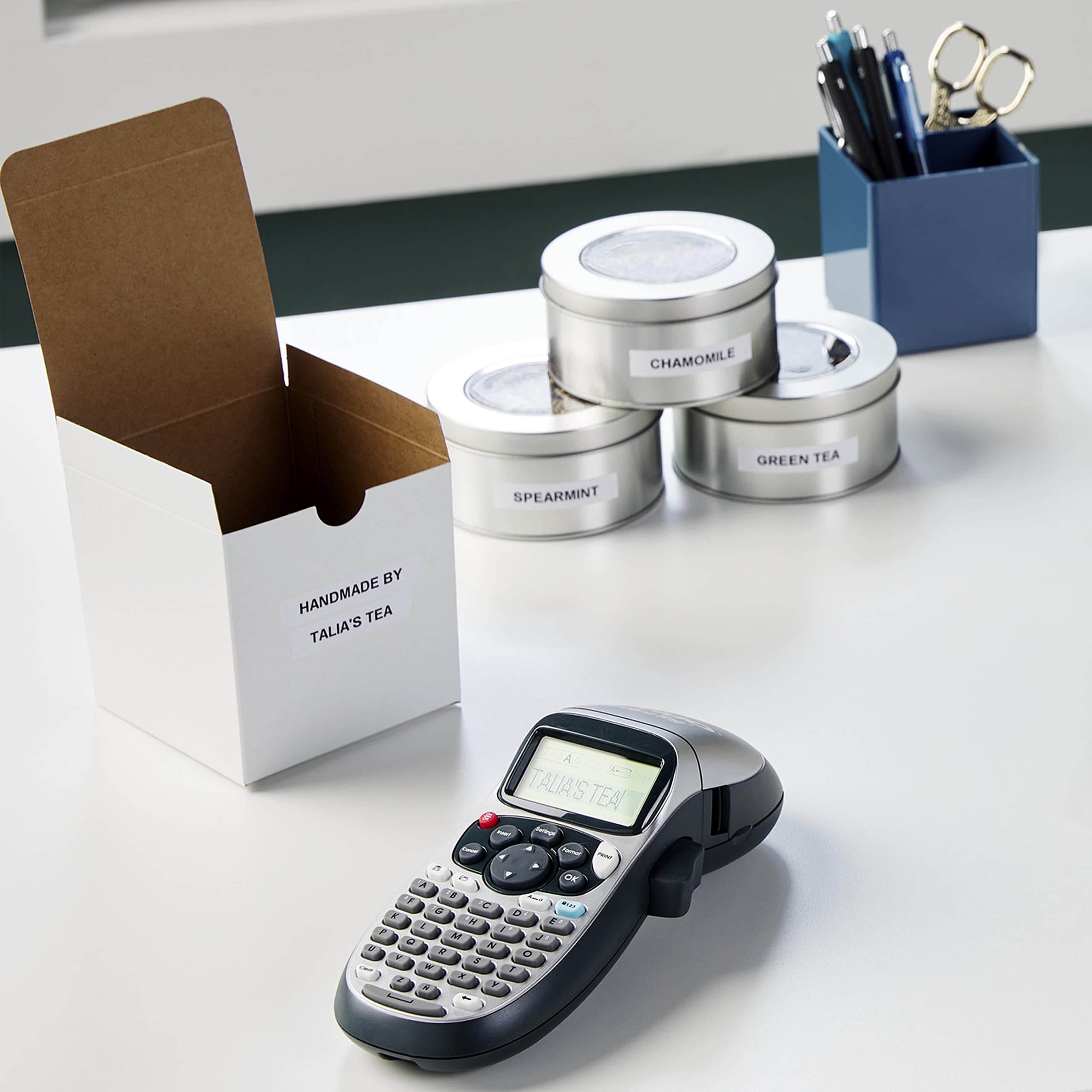 DYMO LetraTag Labeling Tape for LetraTag Label Makers, Black print on Metallic Silver tape, 1/2'' W x 13' L