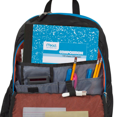 Mead Composition Notebook, Comp Book, Wide Ruled Paper, 100 Sheets, 9-3/4" x 7-1/2", Fashion, Square Deal, Assorted Colors, Color Selected May Vary, 1 Count (09918)