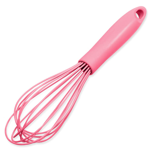 Chef Craft Premium Silicone Wire Cooking Whisk, 10.5 inch, Pink