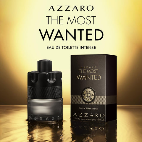 Azzaro The Most Wanted Eau de Toilette Intense – Aromatic & Woody Mens Cologne – Fresh & Sensual Fragrance – Lasting Wear – Scent Notes of Bergamot, Lavender, Moss - Luxury Perfumes for Men, 1.6 Fl Oz