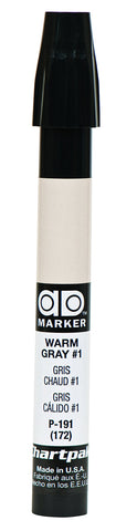 The Original Chartpak AD Marker, Tri-Nib, Warm Gray 1, 1 Each (P191)