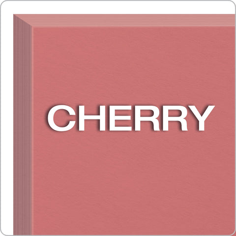 Oxford Blank Color Index Cards, 3" x 5", Cherry, 100 Per Pack (7320 CHE)