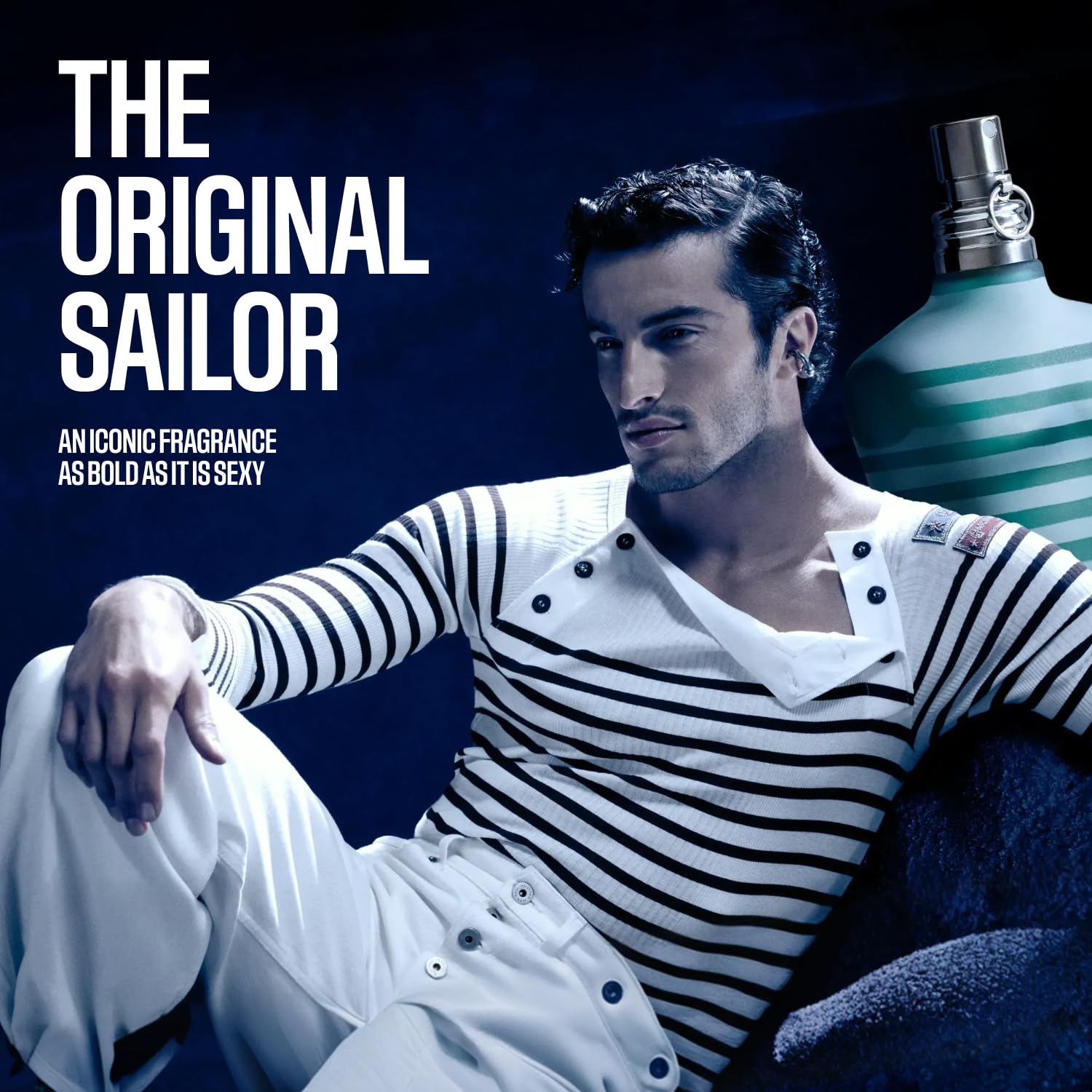 Jean Paul Gaultier Le Male Eau de Toilette - Long Lasting Amber Aromatic Cologne for Men with Fresh Mint, Lavender & Sensual Vanilla - Luxury Men's Cologne Spray, 4.2 oz