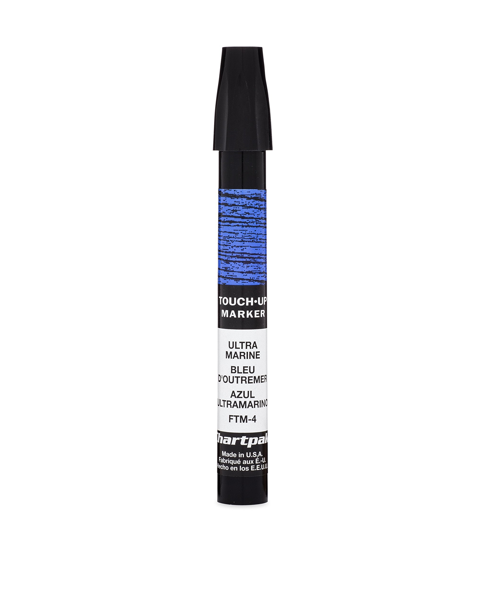 AD Marker Chartpak Wood Frame Touch-Up Marker, Tri-Nib, Ultramarine, 1 Each (FTM4)