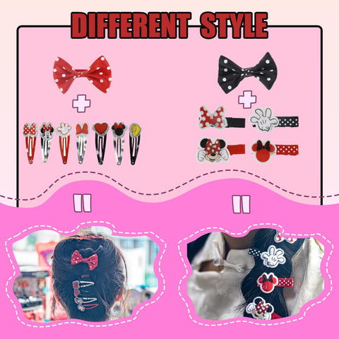 Disney Minnie Mouse Hair Accessories Set for Kids, Perfect for Parties, Sleepovers and Makeovers, Ages 3+, By Townley Girl