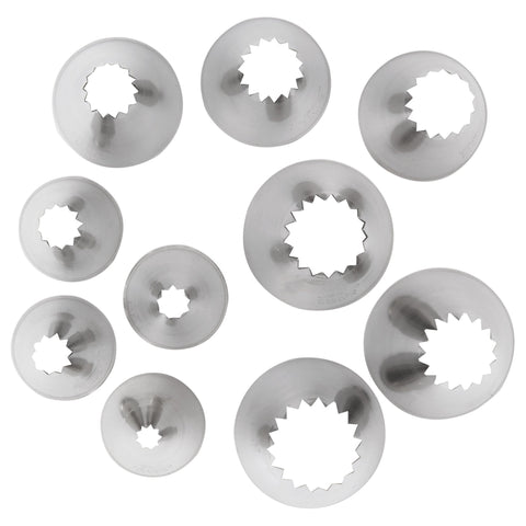 Ateco 870 - French Star Pastry Tips Set (860-869)