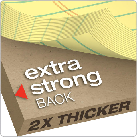 Ampad Evidence Dual Ruled Pad, Legal Ruling, Size 8.5 x 11.75 Inches, Canary Paper, 100 Sheets Per Pad (20-243)