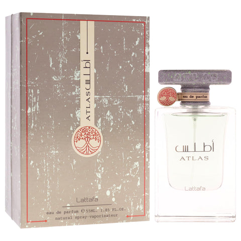 Lattafa Atlas Eau de Parfum Spray for Unisex, 1.85 Ounce