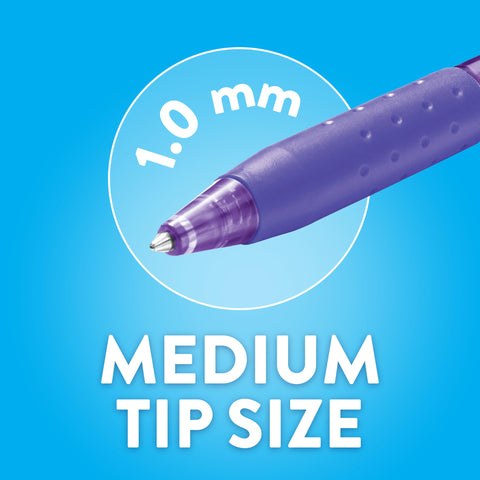 Paper Mate InkJoy 300RT Retractable Ballpoint Pens, Medium Point (1.0mm), Black, 8 Count