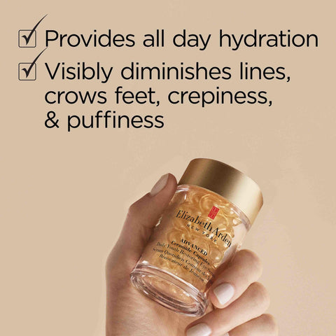 Elizabeth Arden Advanced Ceramide Eye Serum Capsules, Youth Restoring Daily Skin Care, 60 Count