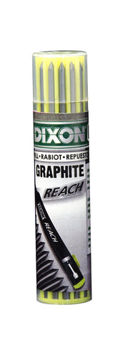 Dixon Industrial REACH- Deep Hole Mechanical Pencil with Lead Refills included, Yellow (14301)