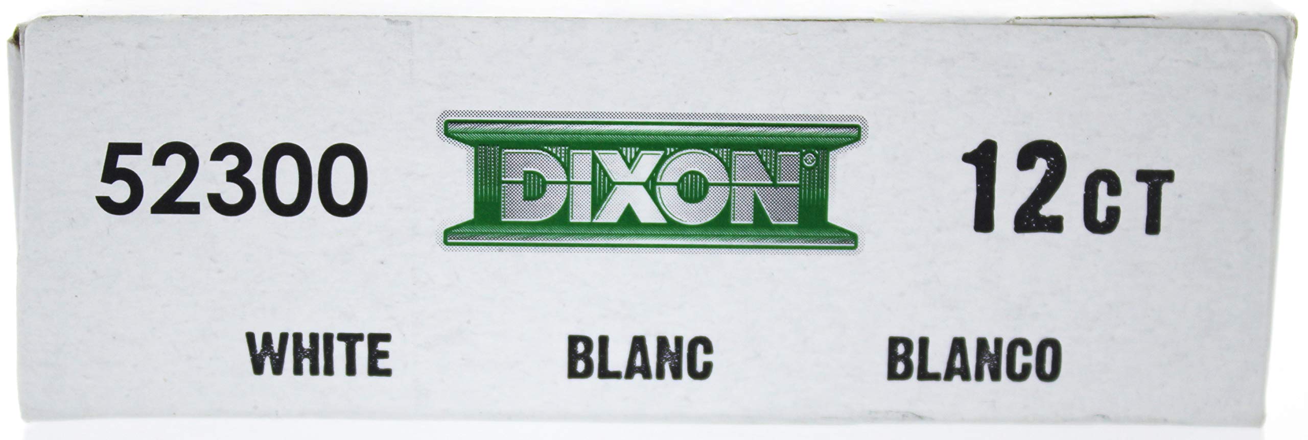 Dixon 52300 Lumber Crayons, 4 1/2 x 1/2, White, Dozen