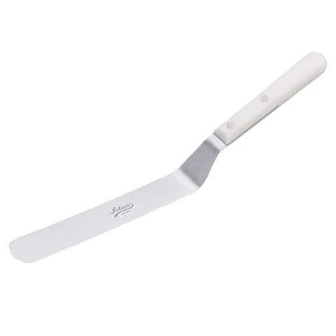 Ateco Offset Spatula with 9.75-Inch Stainless Steel Blade, Plastic Handle, Dishwasher Safe