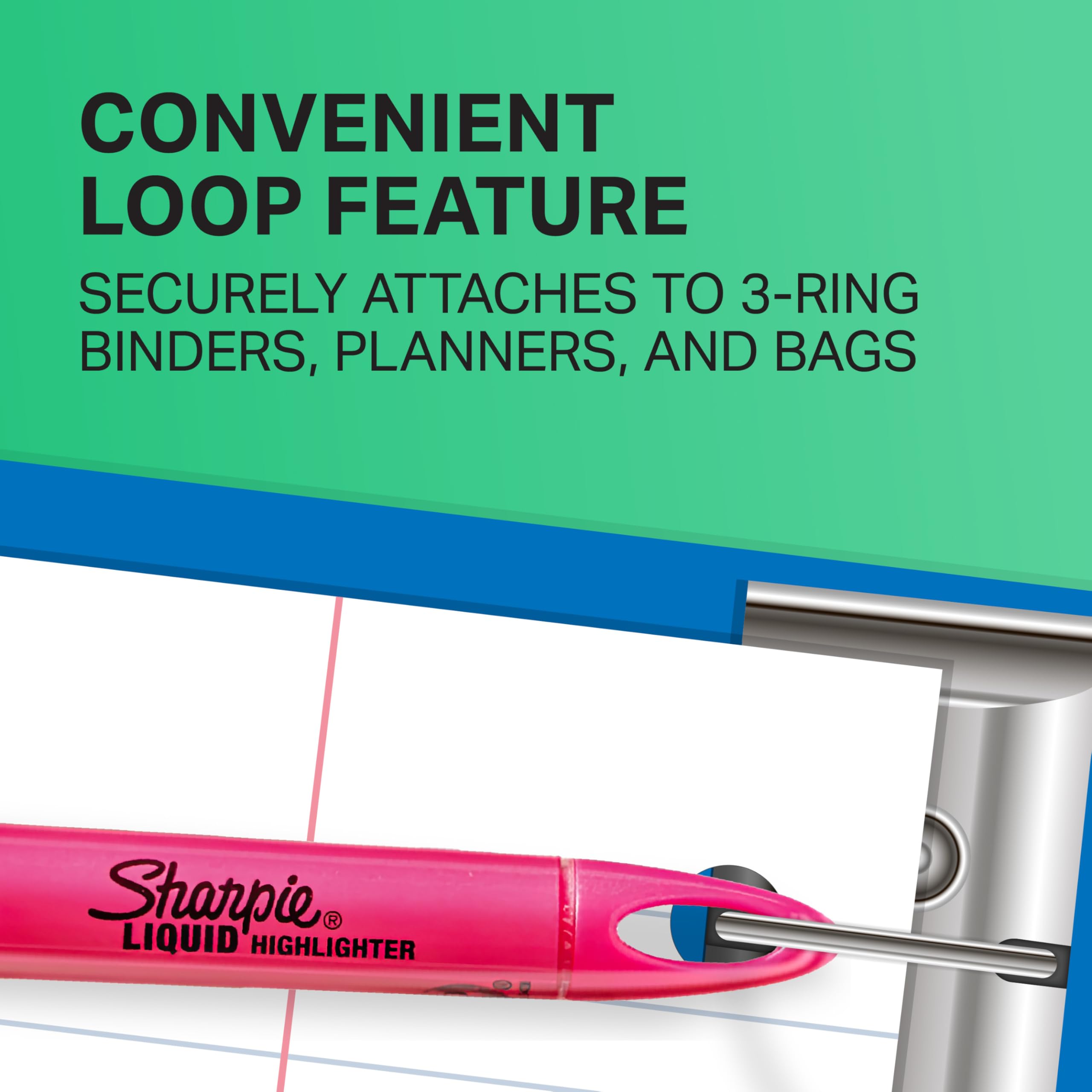 Sharpie Liquid Highlighters, Chisel Tip, 5 Count - Office, Classroom, Desk, School Supplies