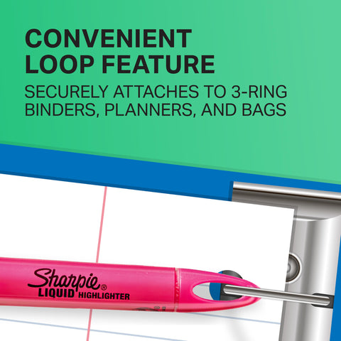 Sharpie Liquid Highlighters, Chisel Tip, 5 Count - Office, Classroom, Desk, School Supplies