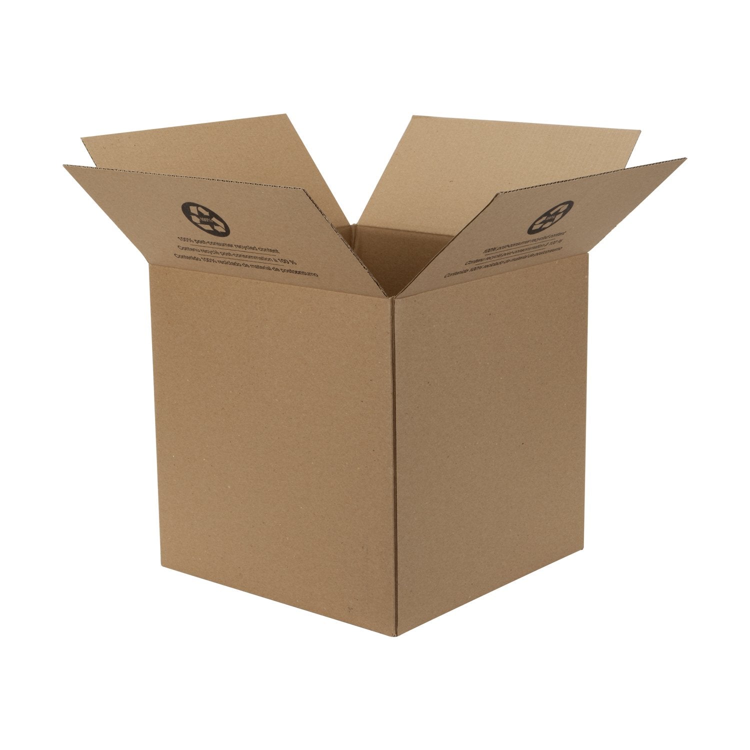 Duck Brand Kraft Corrugated Shipping Boxes, 14" x 14" x 14", Brown, 6-Pack (280349)