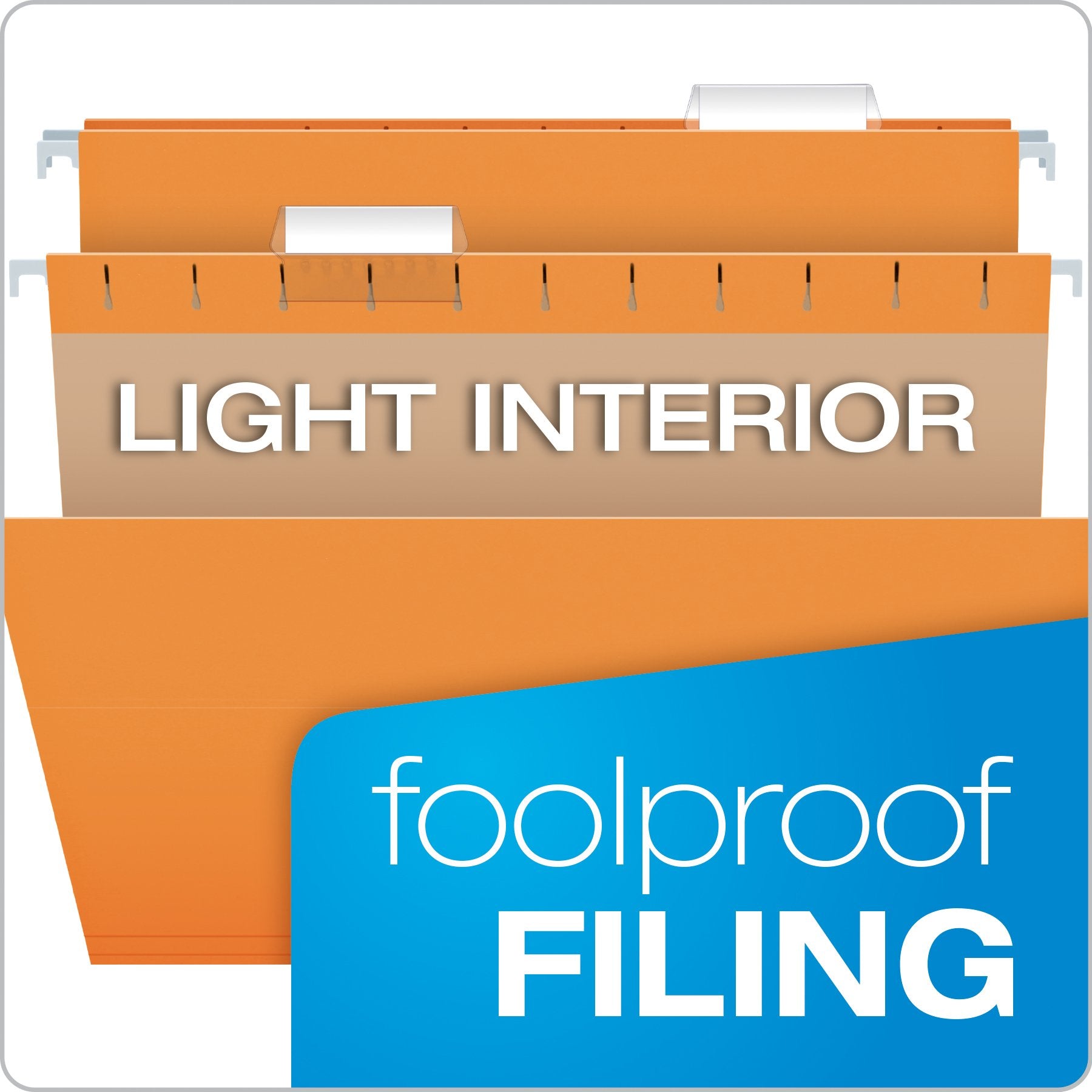 Pendaflex Recycled Hanging Folders, Legal Size, Orange, 1/5 Cut, 25/BX (81627)