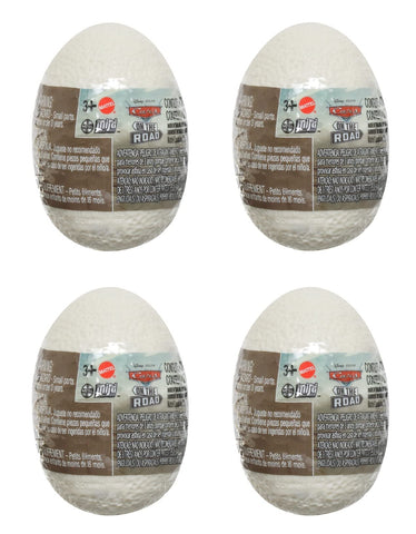 Disney Cars On The Road Mini Racers Mystery Dino Egg Cruisers, Set of 4