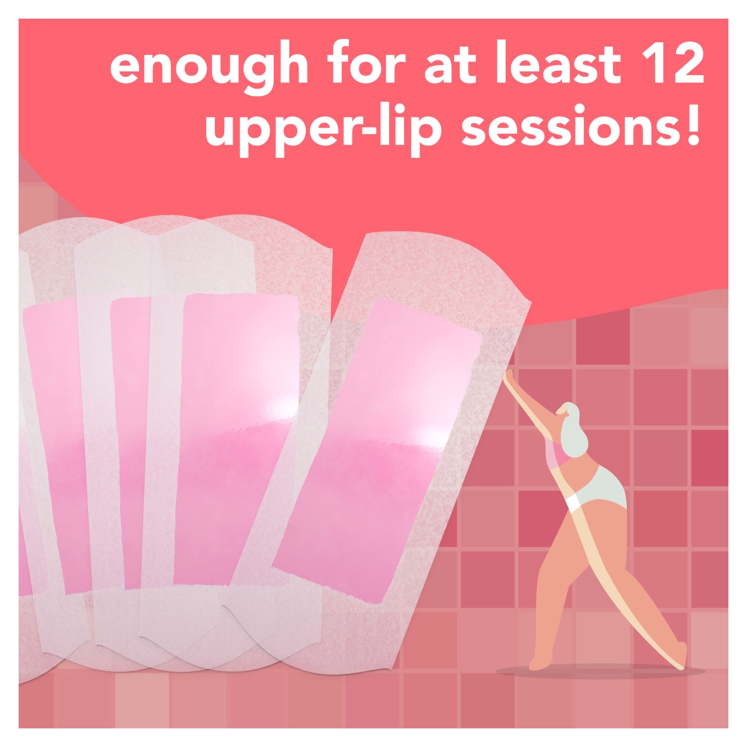 JOY Glee Face Wax Strips Hair Removal - 24 Strips